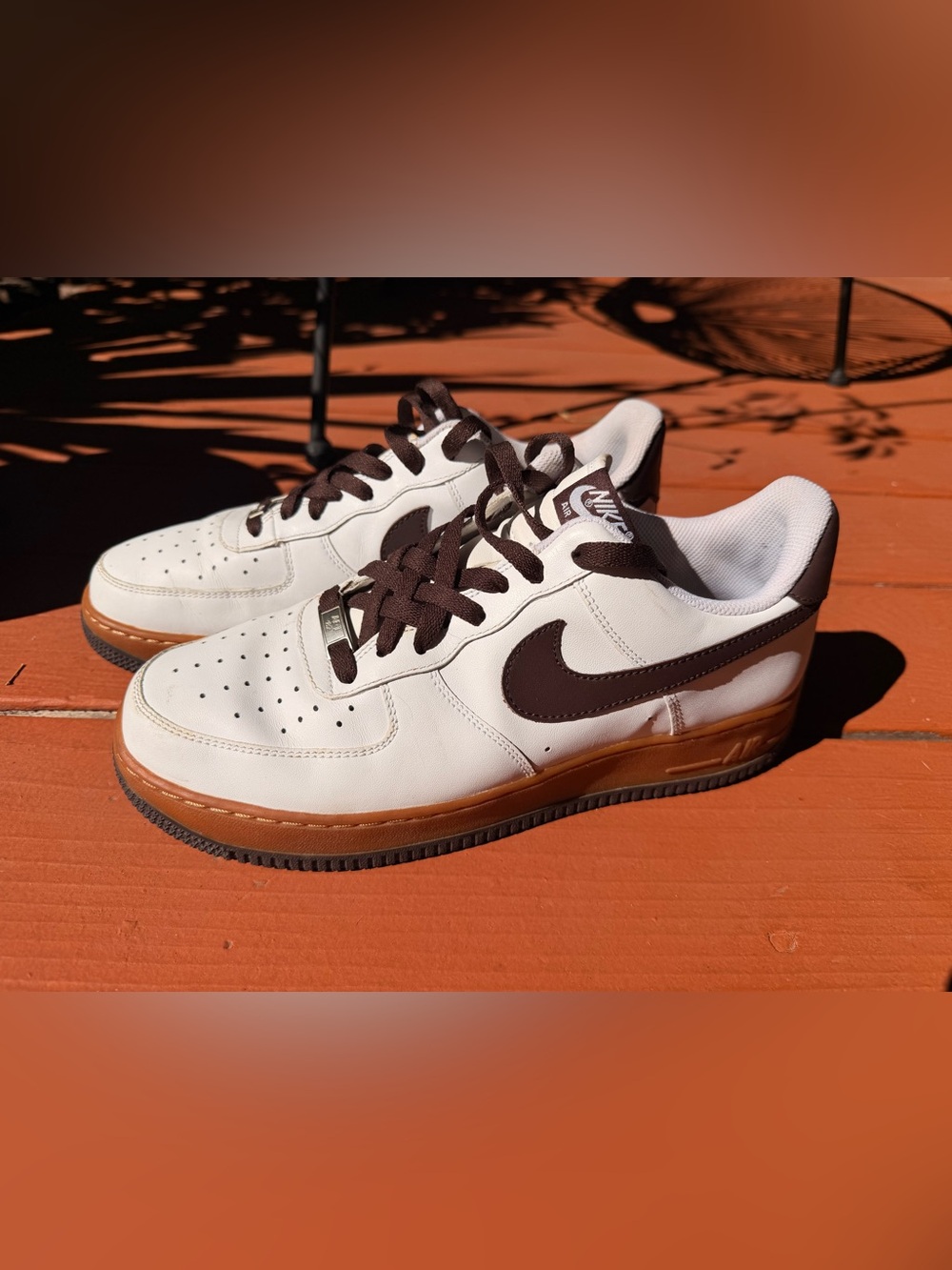 Nike Air Force 1 “Boulder” White / Brown / Gum — 2008